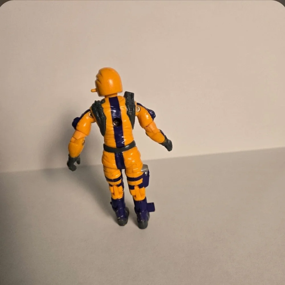 Hasbro GI H.E.A.T Viper 1989‎ T.A.R.G.A.T. Action Figure Orange Purple Vtg Toy